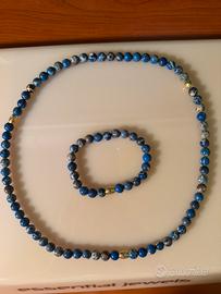 Collana in pietra dura con bracciale