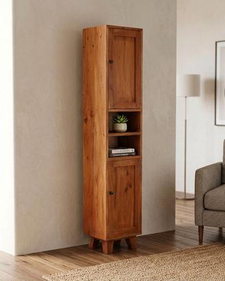 Colonna Portaoggetti Mogano Salvaspazio Alta 170cm