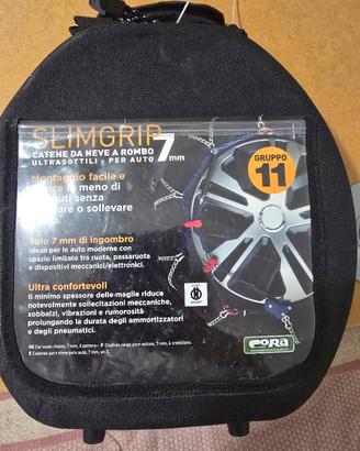 Catene da neve Cora SlimGrip 7mm - Gruppo 11