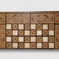 Set Scacchi e Backgammon artigianale, madreperla