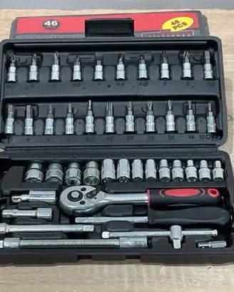 Chiavi a Bussola e Inserti 46 Pezzi 1/4" NUOVO