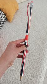 Matitone vintage in legno stampa Union Jack 