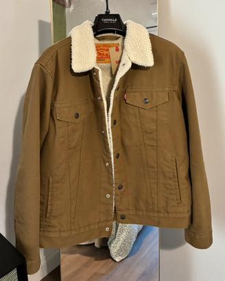 Giacca di jeans Levi’s beige nuova cotone jacket