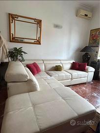 Divano angolare Made in Italy contenitore e letto