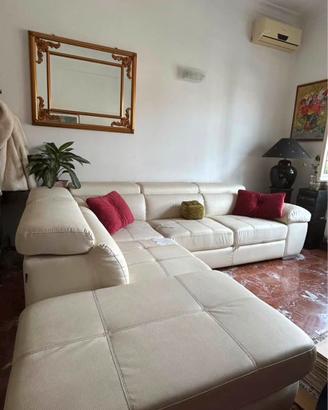 Divano angolare Made in Italy contenitore e letto