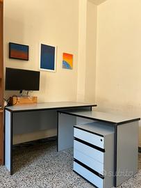 Set 2 scrivanie e cassettiera