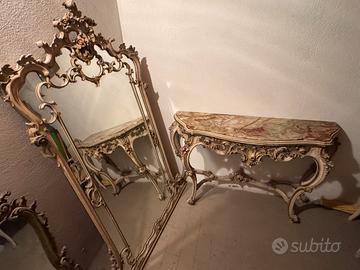Set mobili stile barocco spechio~consolle