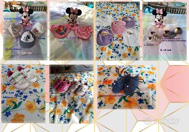 Accessori bambina. Scarpe, cappellini e costumi