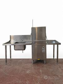 Lavastoviglie professionale Zanussi + tavolo inox