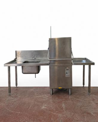 Lavastoviglie professionale Zanussi + tavolo inox