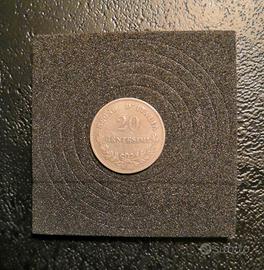 Moneta da 20 centesimi argento. 