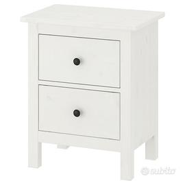 Comodini con piano in vetro 2x / Nachtisch 2x IKEA