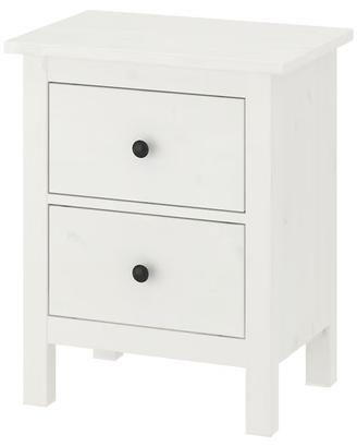 Comodini con piano in vetro 2x / Nachtisch 2x IKEA