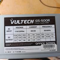 alimentatore VulTech GS-500R da 500W. 