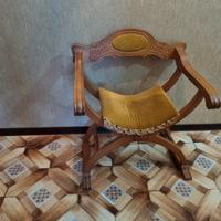 Sedia stile rinascimentale Dantesca