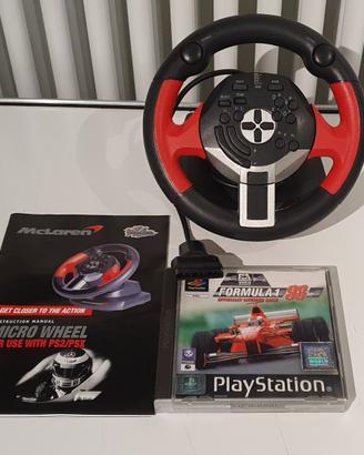 Volante PlayStation Micro Wheel McLaren + gioco F1