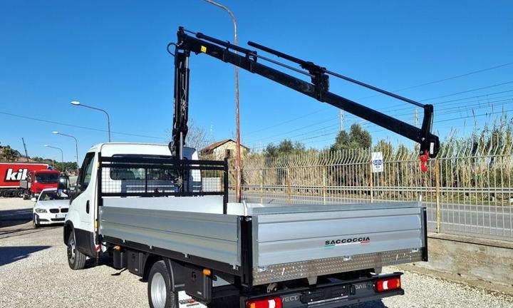 IVECO DAILY 35 35C16 E6 NUOVO GRU 12m + CASSONE