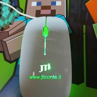 Mouse Retroilluminato Verde Usb.