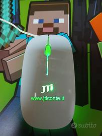 Mouse Retroilluminato Verde Usb.