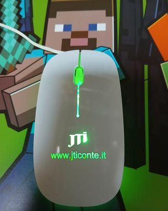 Mouse Retroilluminato Verde Usb.