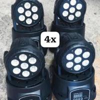 quattro teste mobili per dj animazione