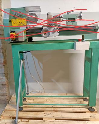 basamento/supporto per tornio fervi 708