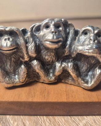 Scultura tre scimmie sagge