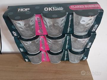 Set 9 bicchieri per acqua e bevande 300 ml - Nuovi