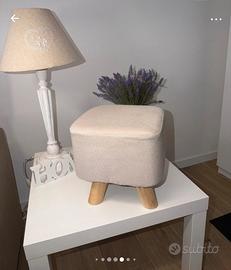 Mini pouf beige