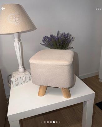 Mini pouf beige