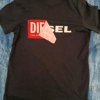 T-shirt blu scuro Diesel uomo taglia S
