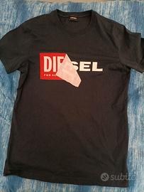 T-shirt blu scuro Diesel uomo taglia S