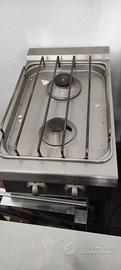 Cucina a gas professionale 2 fuochi con mobile