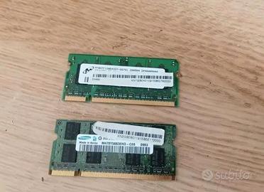 Banchi memoria DDR2 3GB per PC portatile