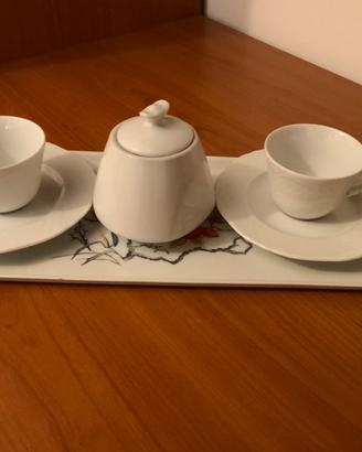 Set caffè con vassoio