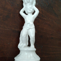 Putto portacandela ceramica Bassano
