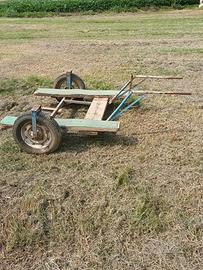 Carrello traino manuale per vari usi