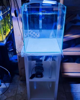 Acquario marino  reef acquael 49l  con mobile
