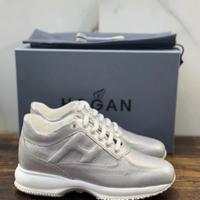 Hogan Interactive Pelle Argento 37.5