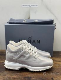 Hogan Interactive Pelle Argento 37.5