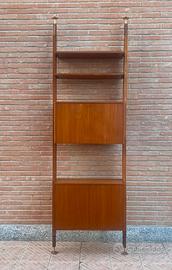 Libreria terra-cielo in teak – anni ’60 restaurata