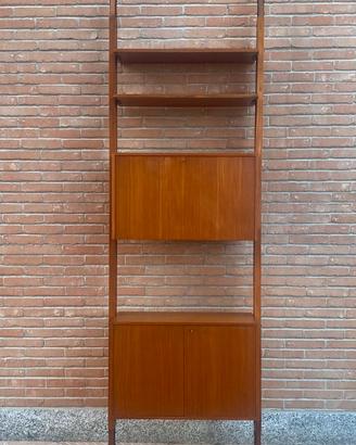 Libreria terra-cielo in teak – anni ’60 restaurata