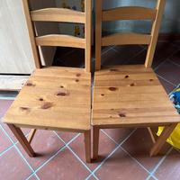 Due sedie in legno IKEA
