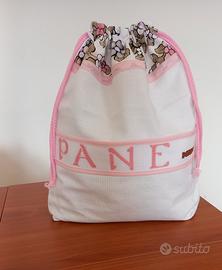 Sacco porta pane, ricamato handmade