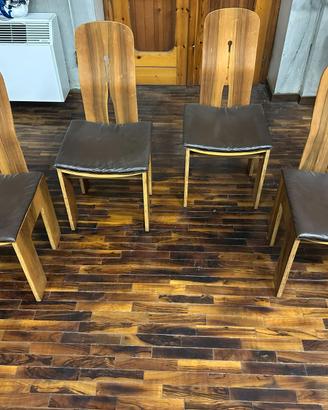 Set 4 sedie mod.1934 765 Carlo Scarpa x Bernini