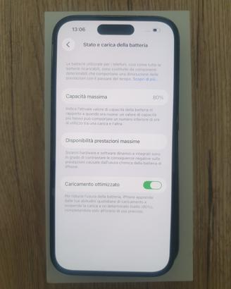 iPhone 14 pro batteria 80