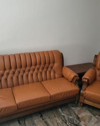 salotto 3 pezzi Chesterfield originali anni '50