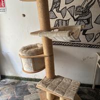 🐱 Tiragraffi / Torre per Gatti con Cuccia e Piani