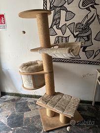 🐱 Tiragraffi / Torre per Gatti con Cuccia e Piani