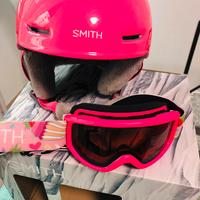 Casco sci Smith 48-53  + occhiali